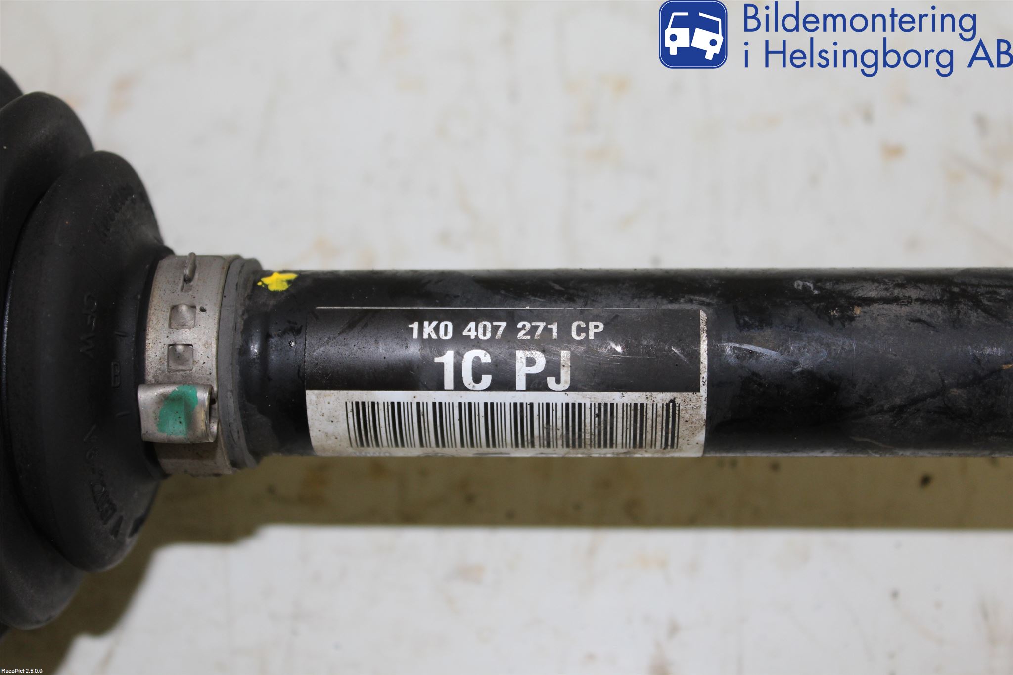 Volkswagen VW GOLF VI 09-13 Drivaxel Fram Vänster