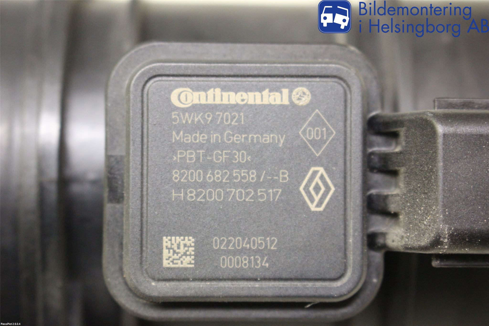 Nissan JUKE 10-14 Injluftmassamätare