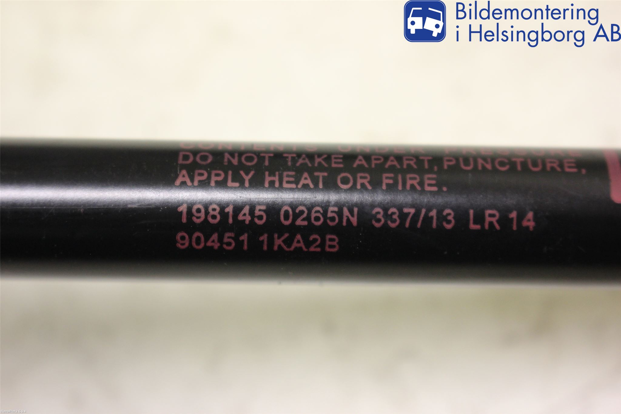 Nissan JUKE 10-14 Gasfjäder Baklucka