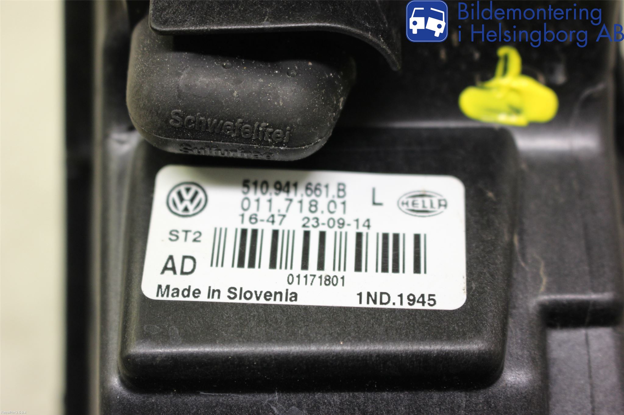Volkswagen VW GOLF SPORTSVAN 15-20 Dimljus-Varselljus Fram