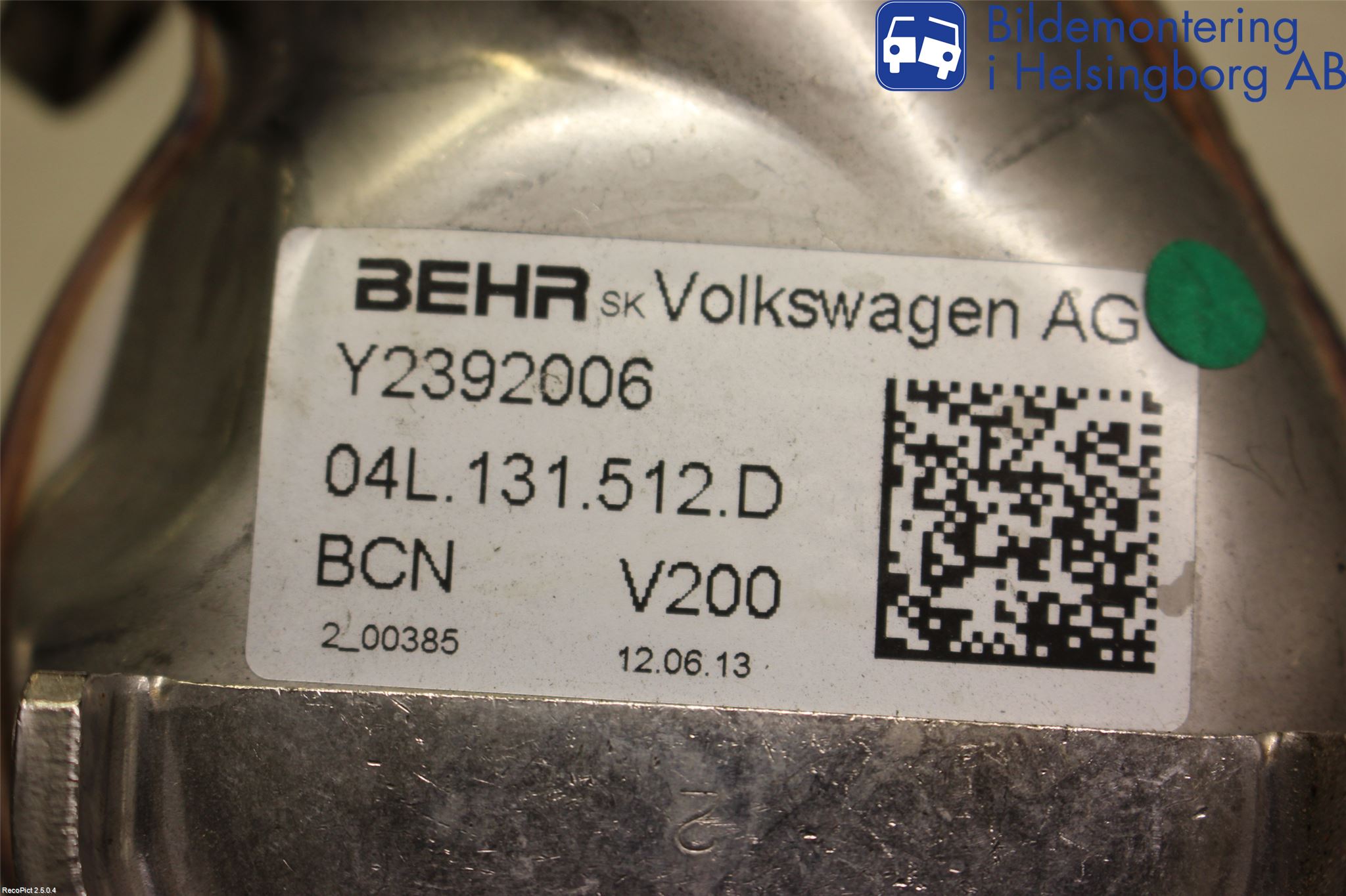 Audi A3/S3 8V 13-20 Avgaskylare