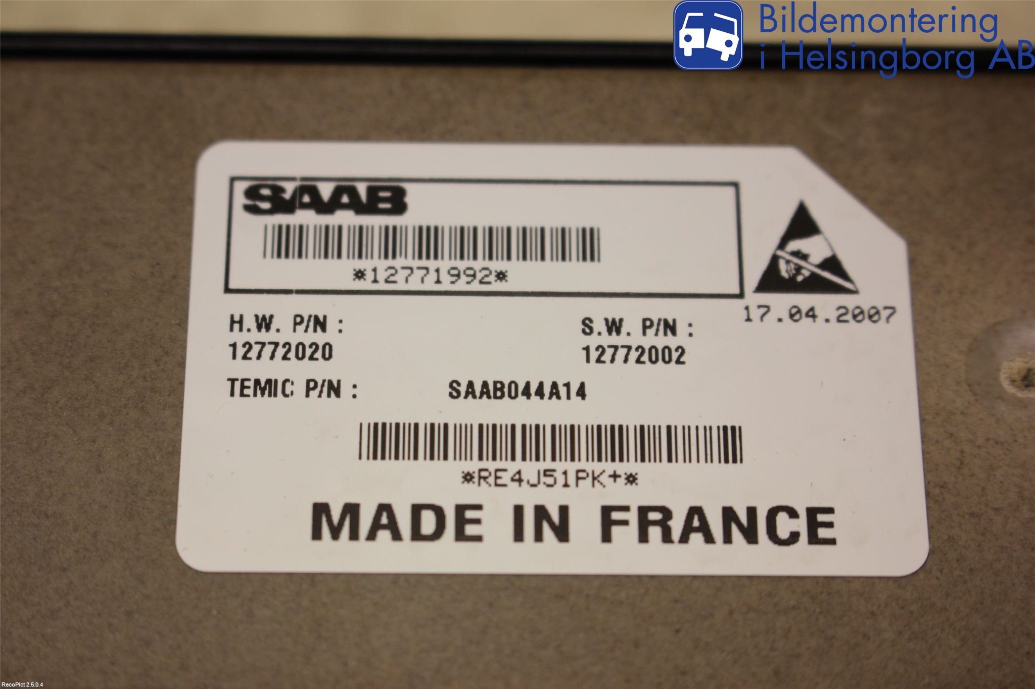 Saab 9-3 VER 2 Strömställare Elhiss