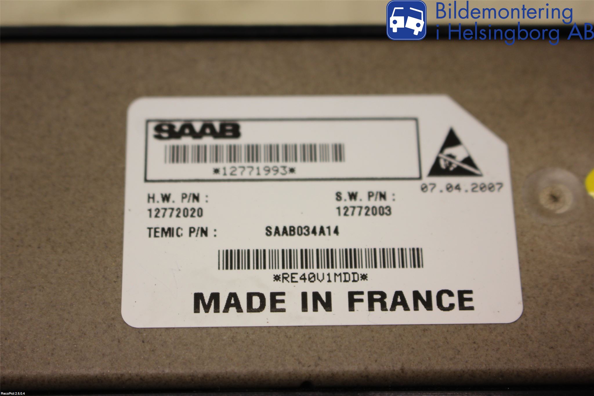 Saab 9-3 VER 2 Strömställare Elhiss