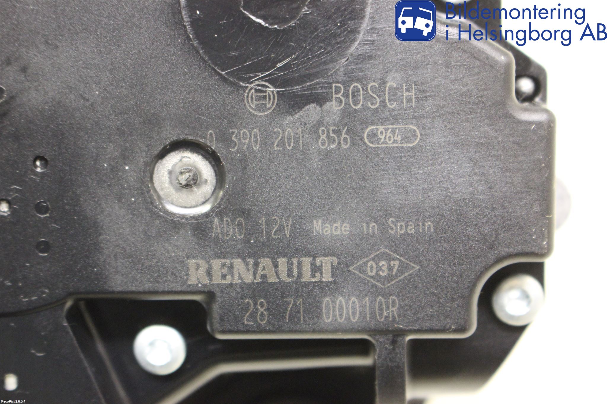 Renault SCÉNIC III / GRAND SCÉNIC 09-16 Torkarmotor Baklucka