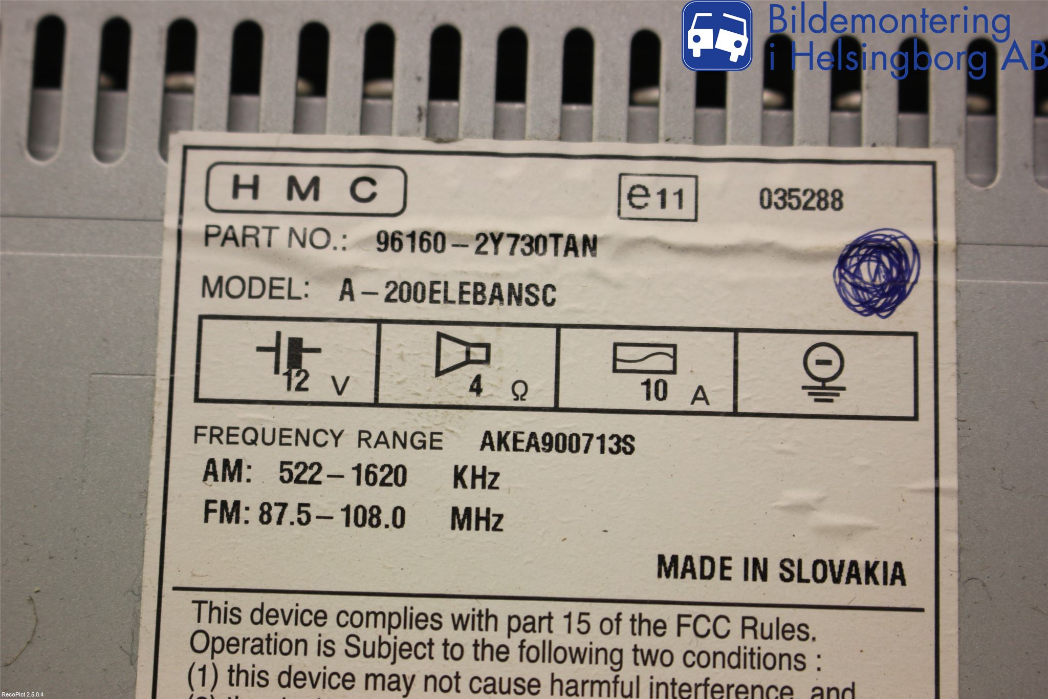 Hyundai ix35 Cd Radio - Multimediapanel