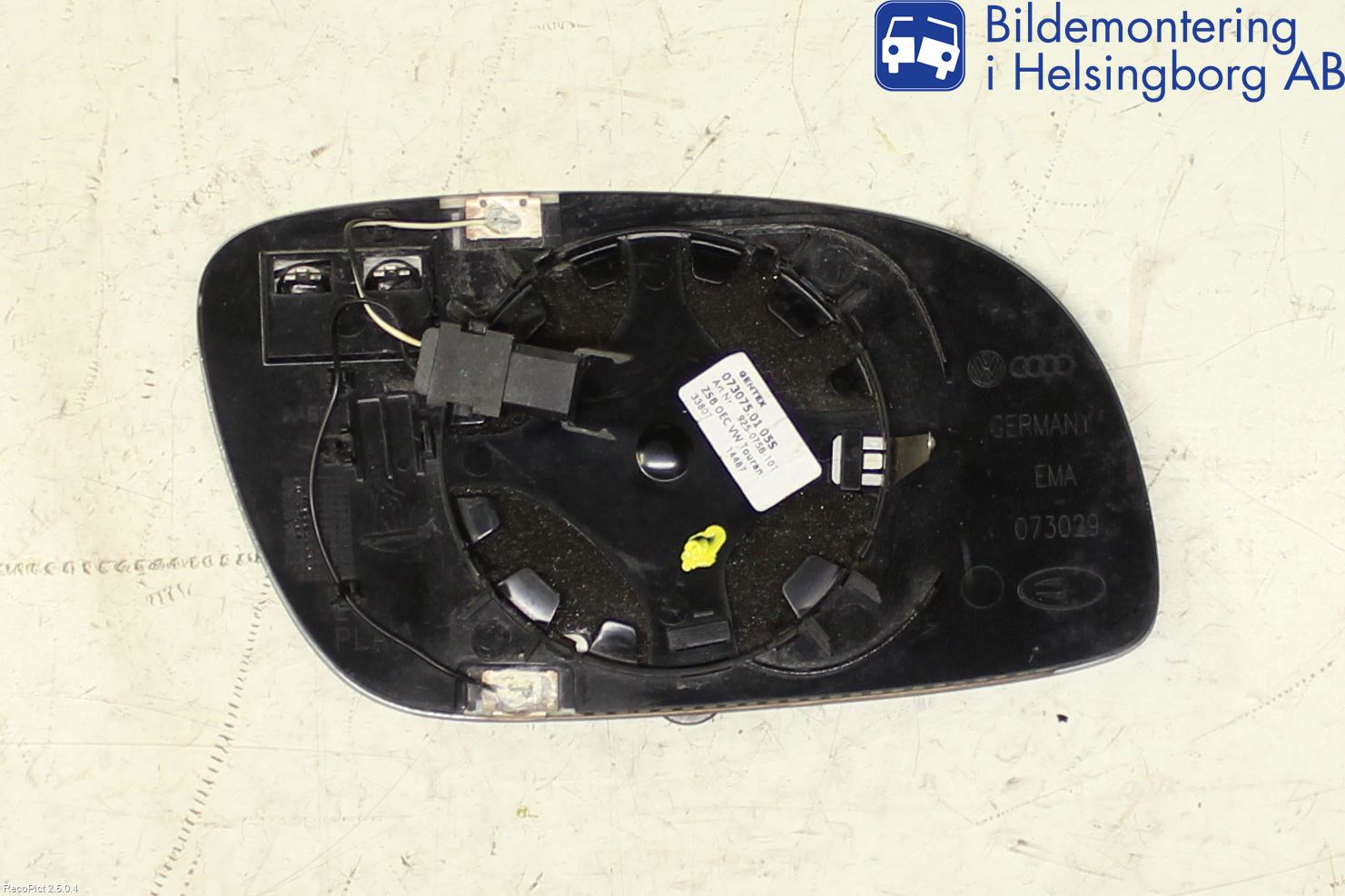 Volkswagen VW TOURAN 03-10 Spegelglas Vä