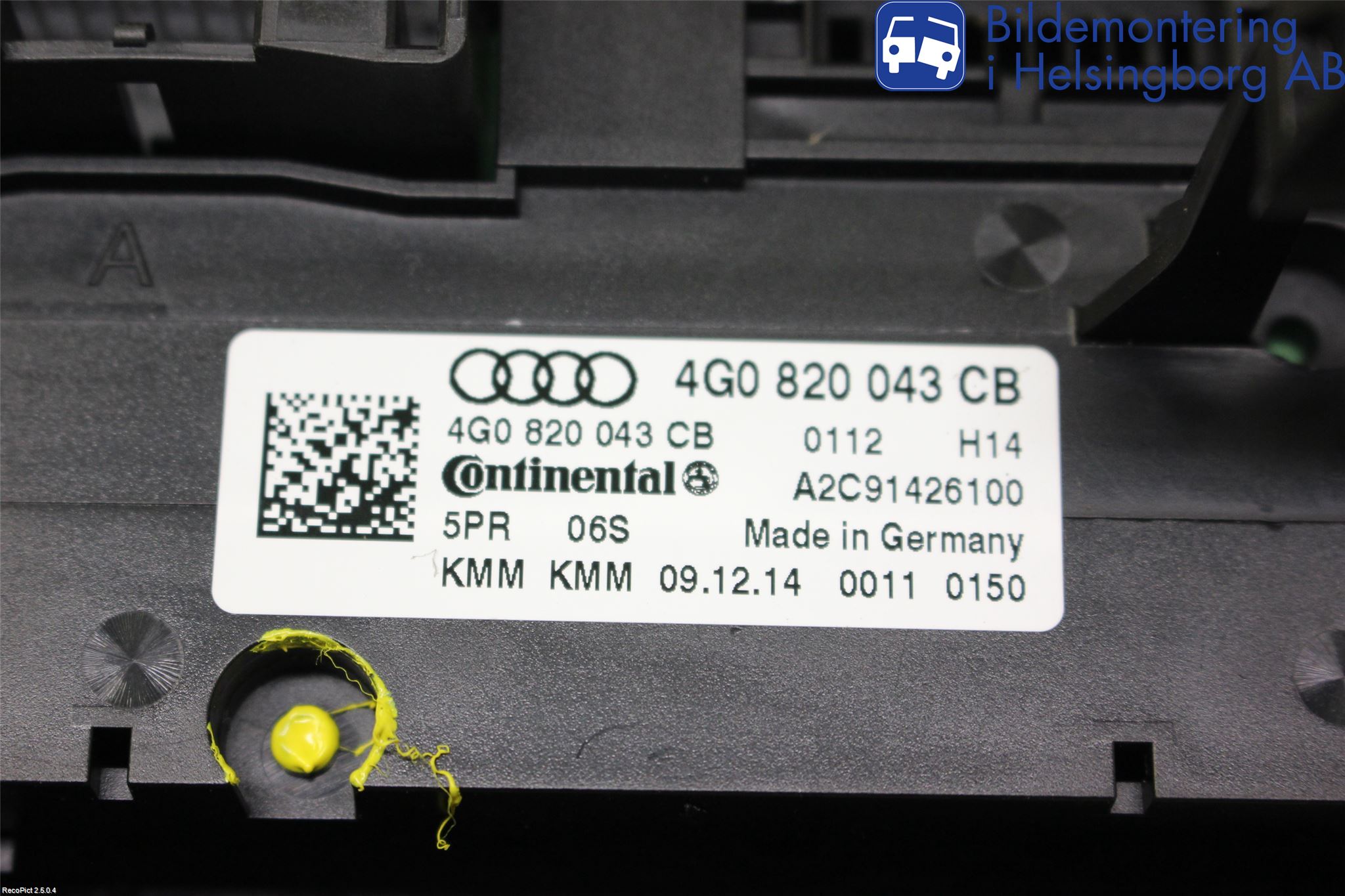 Audi A6/S6 4G 11-18 Ac Styrenhet Ac Manöveren