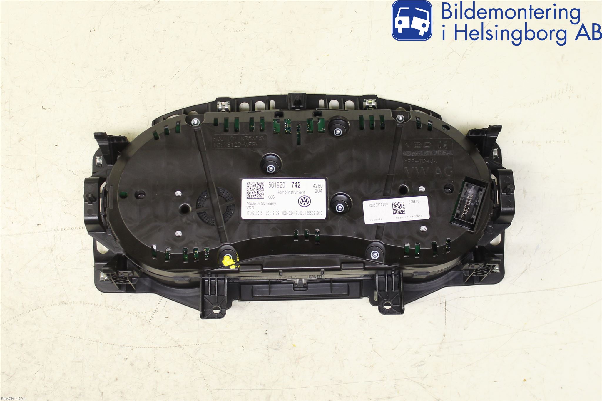 Volkswagen VW GOLF / E-GOLF VII 13-20 Instrument Komb