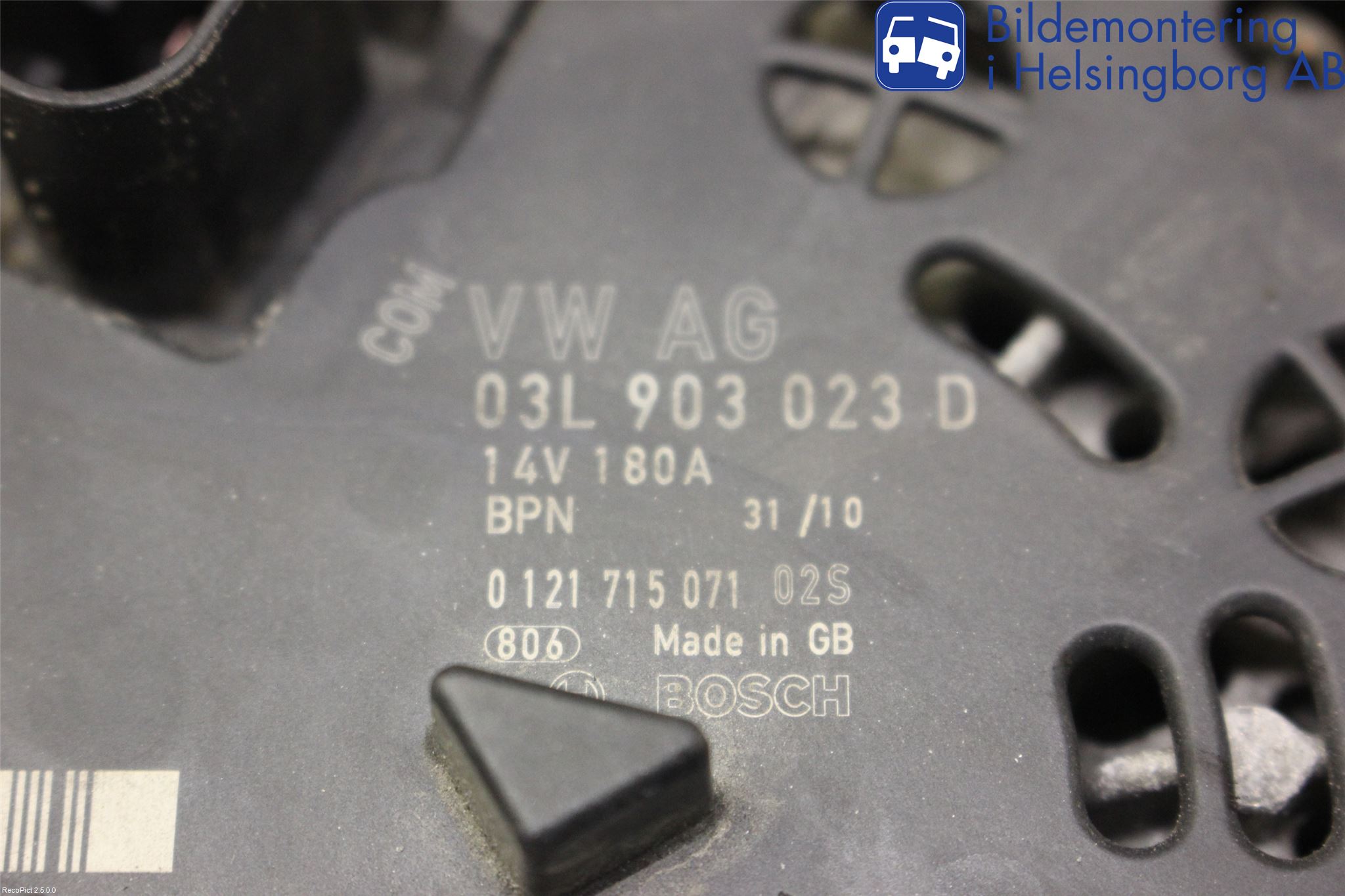 Volkswagen VW PASSAT 05-11 Generator