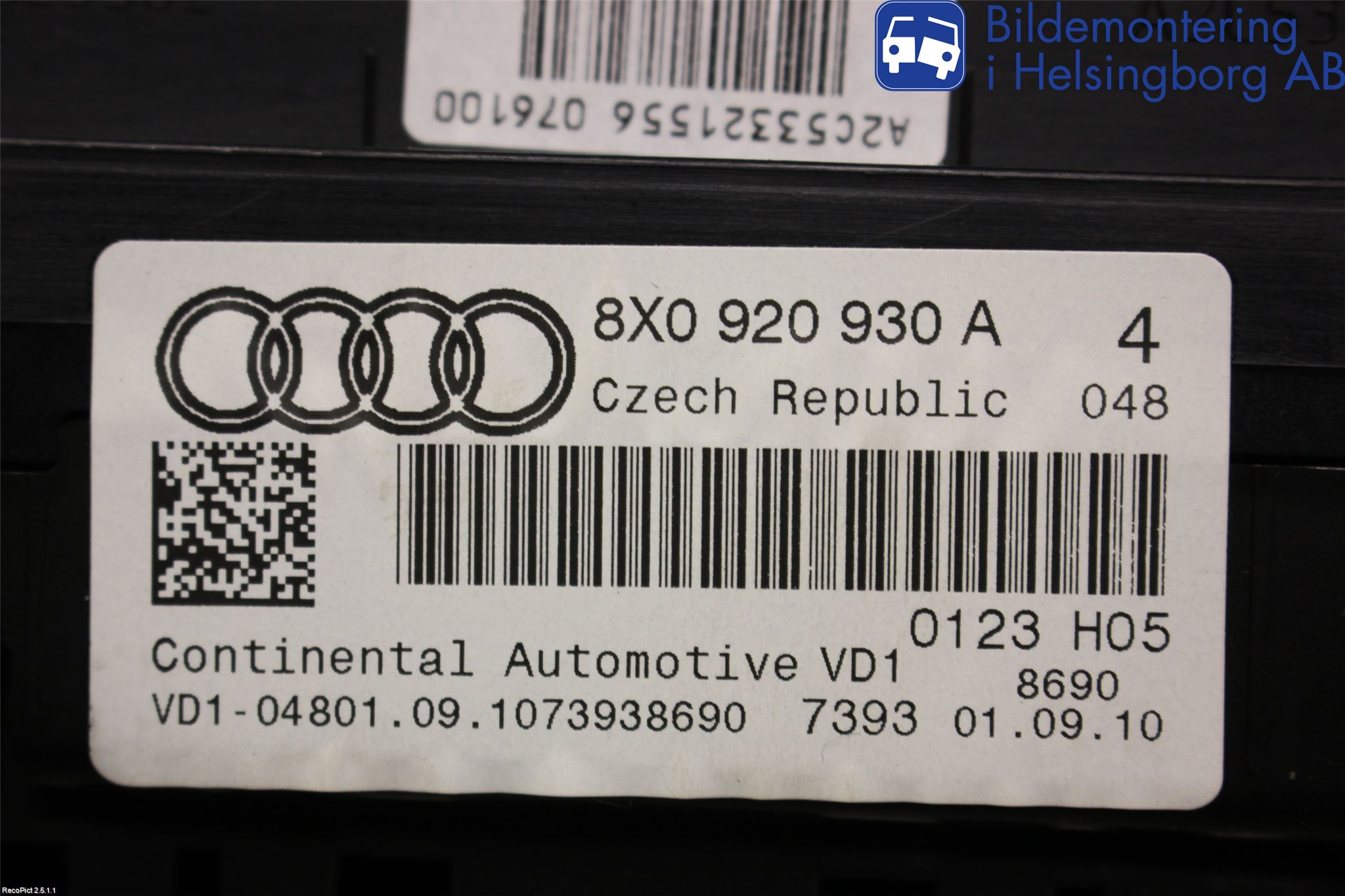 Audi A1/S1 11-18 Instrument Komb