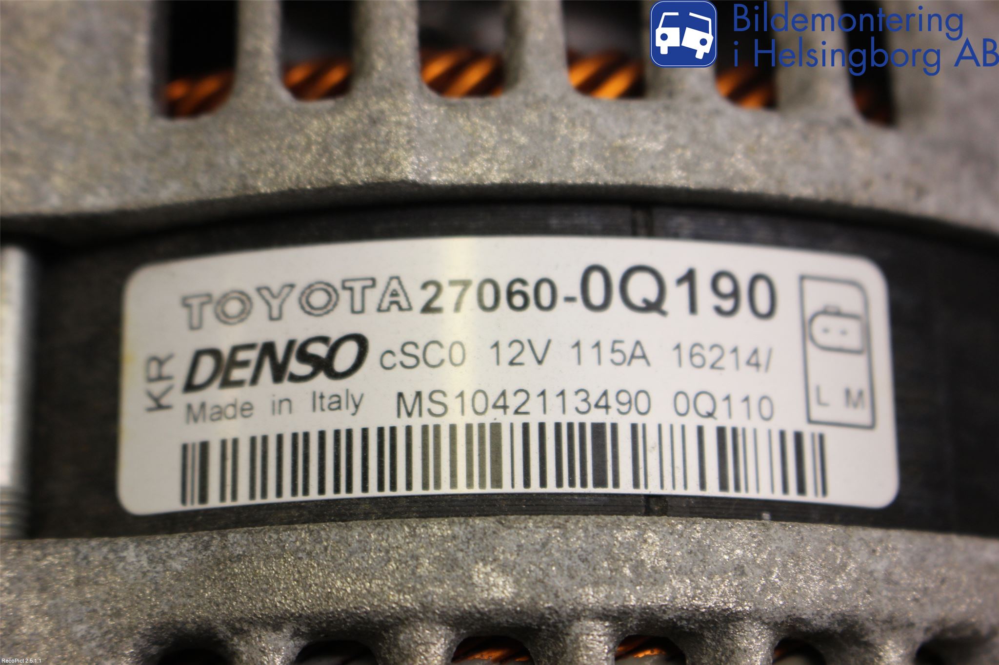 Peugeot 108 15-22 Generator