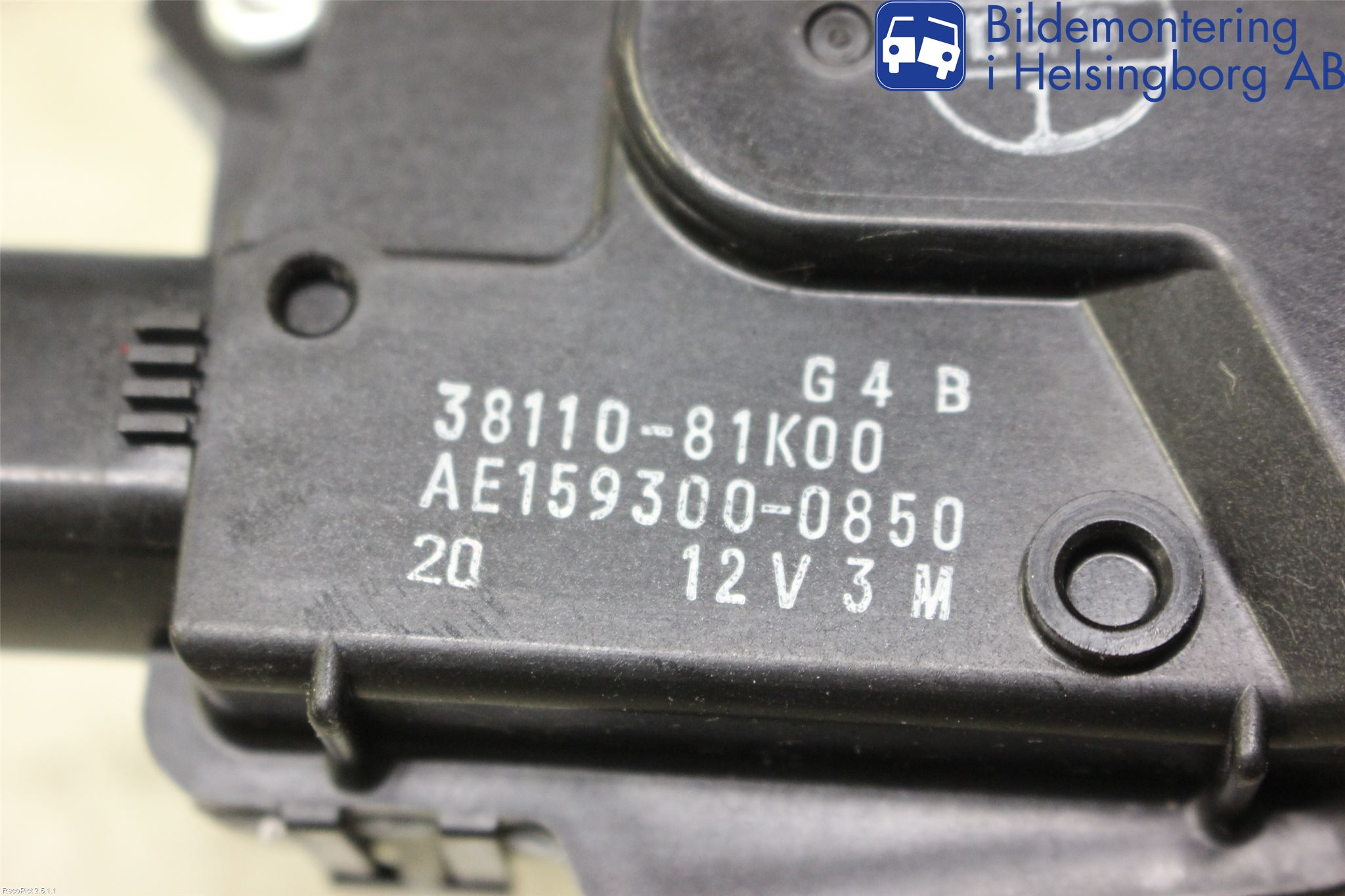 Suzuki SX4 10-13 Torkarmotor Vindruta
