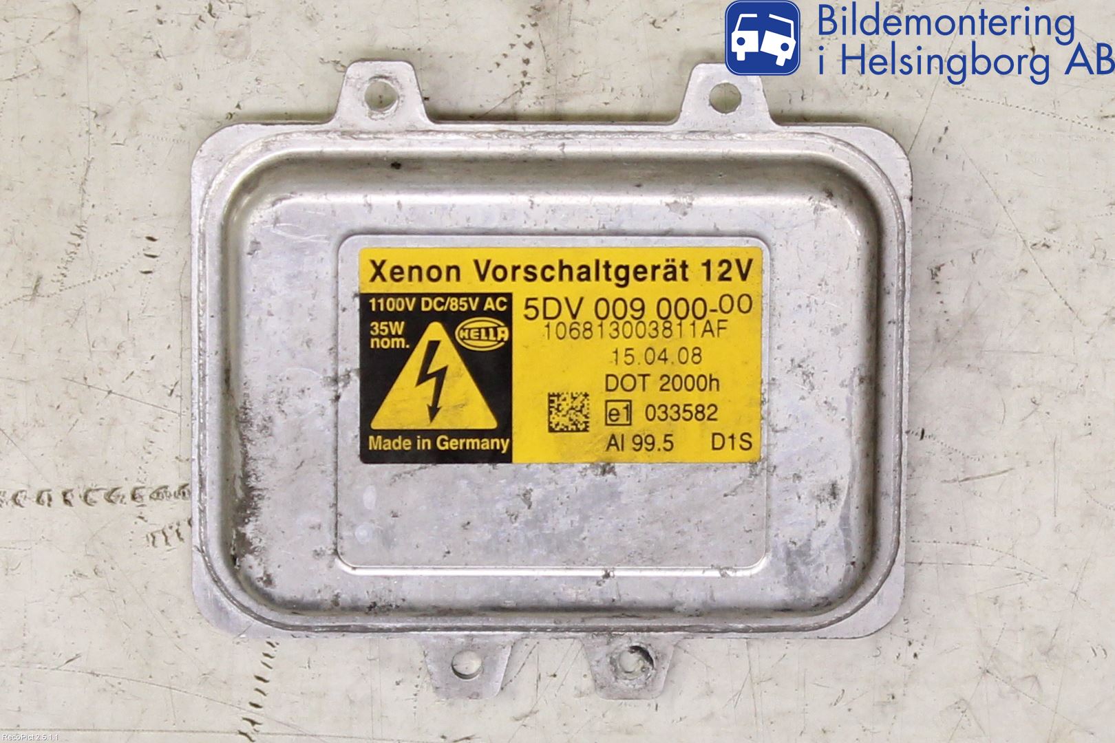 Peugeot 407 Styrenhet Strålkastare