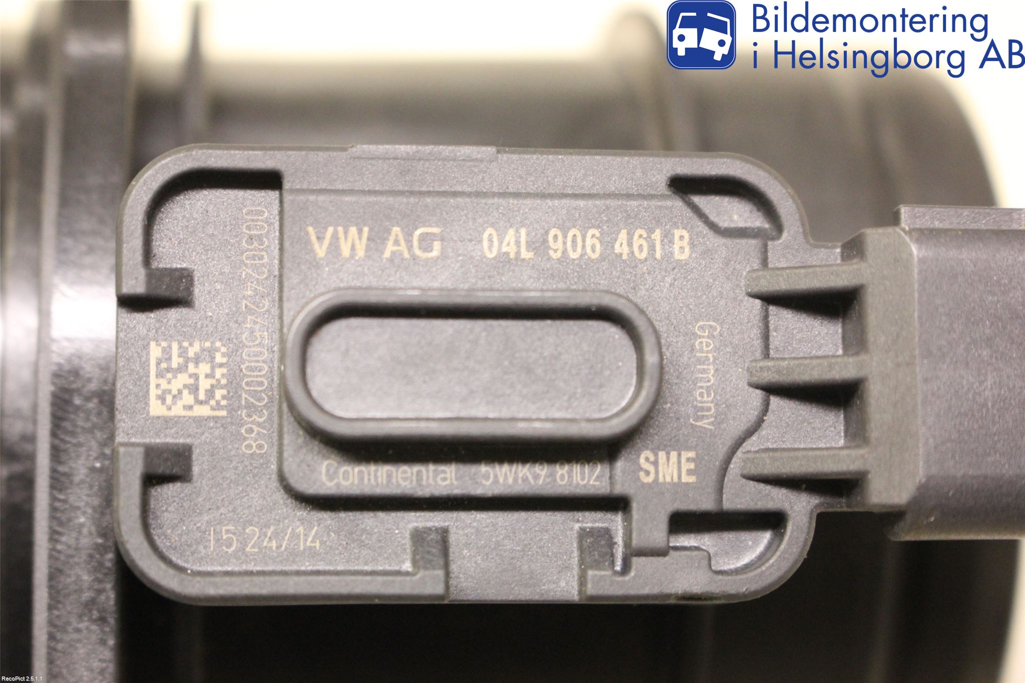 Volkswagen VW GOLF / E-GOLF VII 13-20 Injluftmassamätare