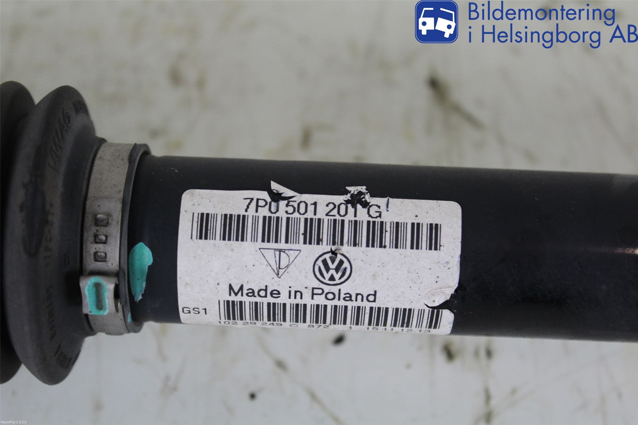 Volkswagen VW TOUAREG 7L 03-10 Drivaxel Bak Vänster
