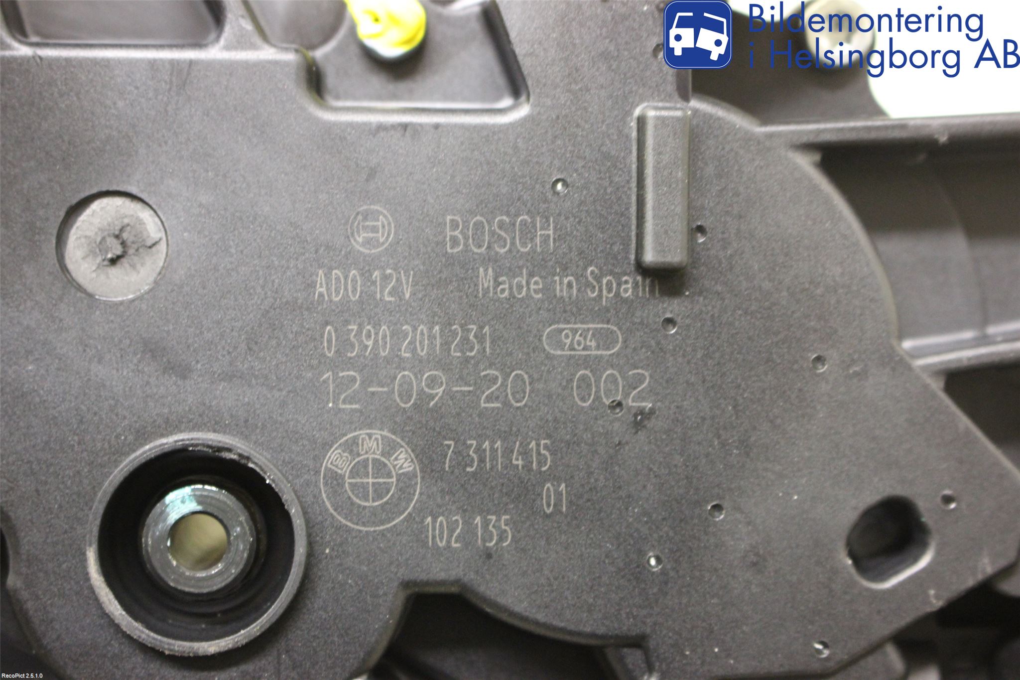 BMW 3 F30/F31/F80 12-19 Torkarmotor Baklucka