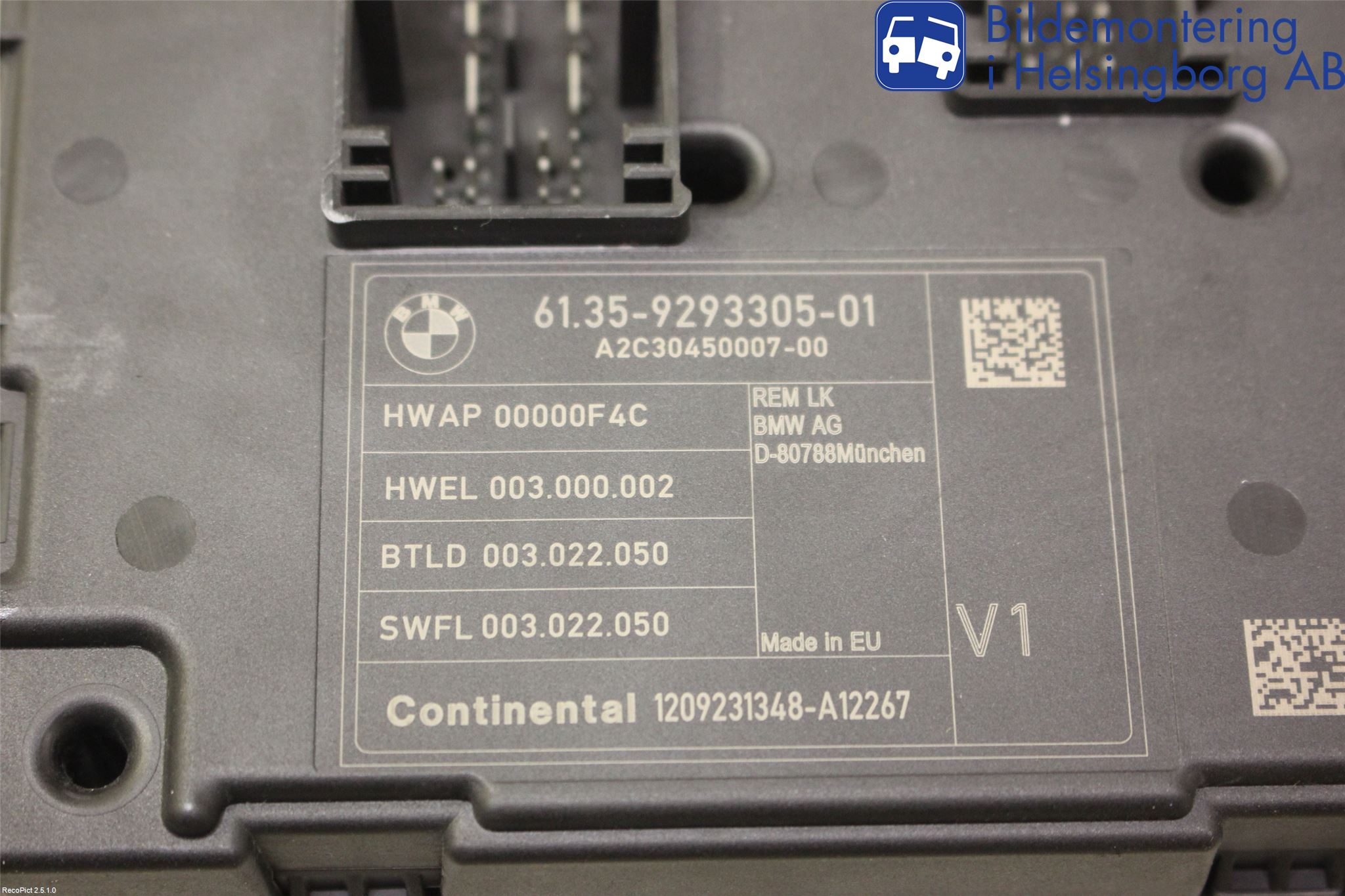 BMW 3 F30/F31/F80 12-19 Säkringsdosa-Elcentral