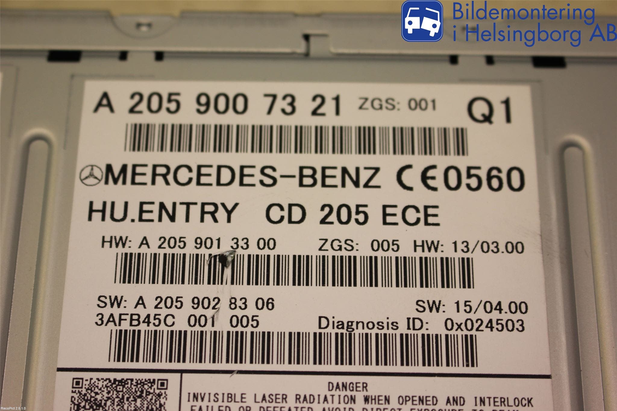 Mercedes-Benz MB C-KLASS (W205) 14-21 Cd Radio - Multimediapanel