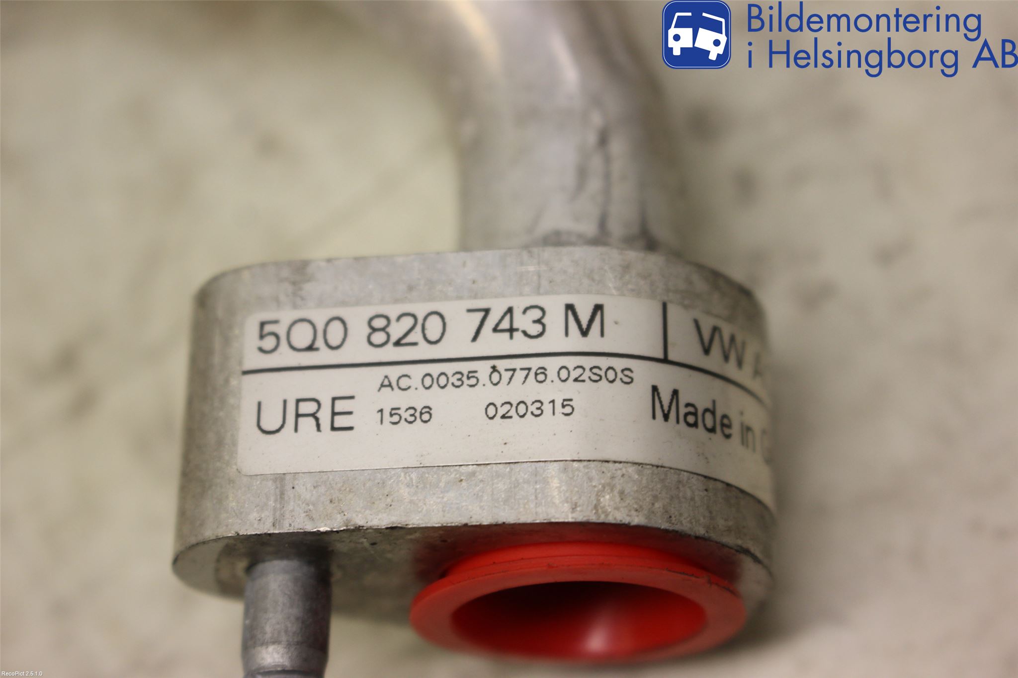 Skoda OCTAVIA (5E) 13-20 Ac Slang-Rör