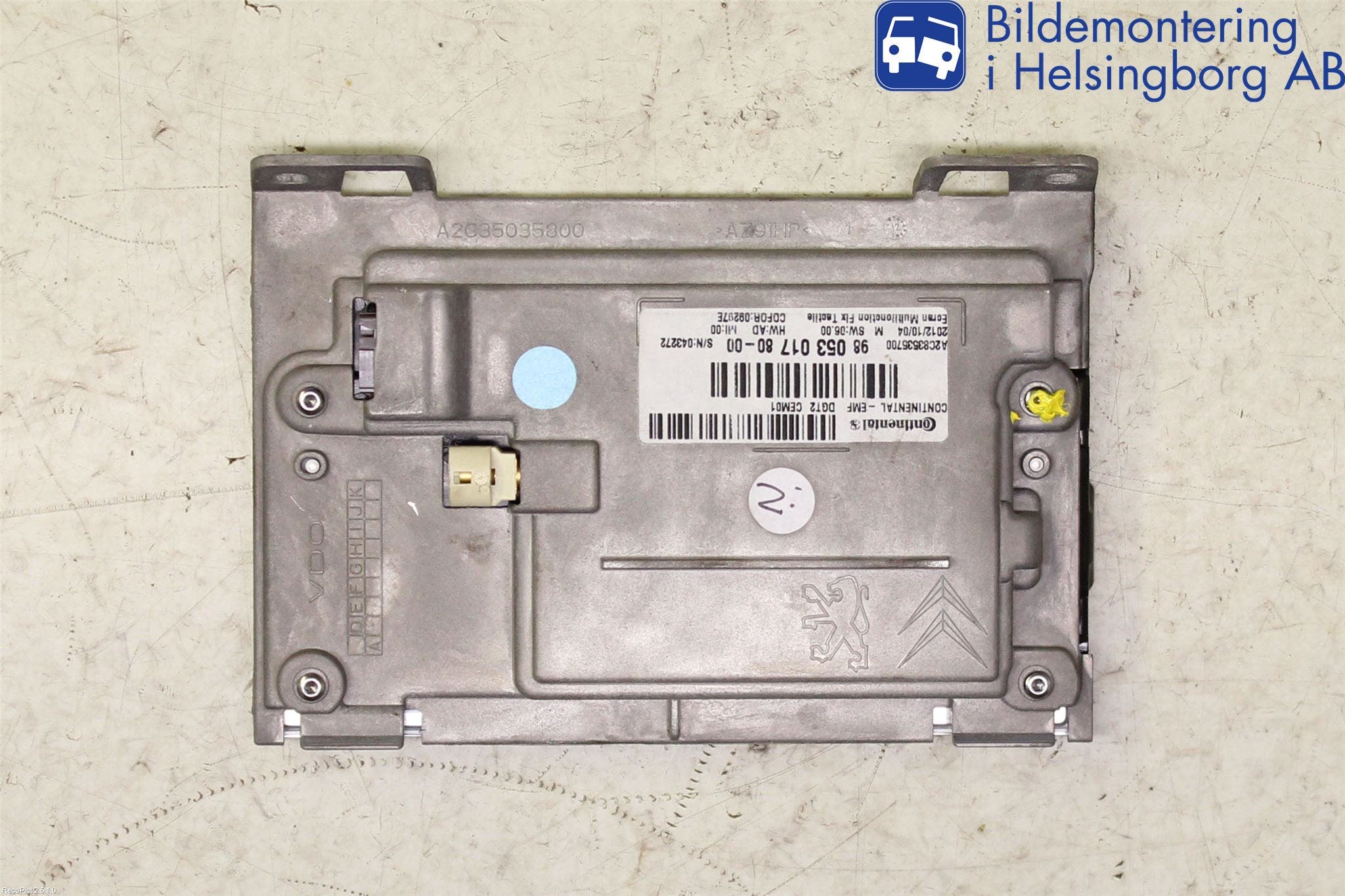 Peugeot 208 12-15 Radio Övrigt