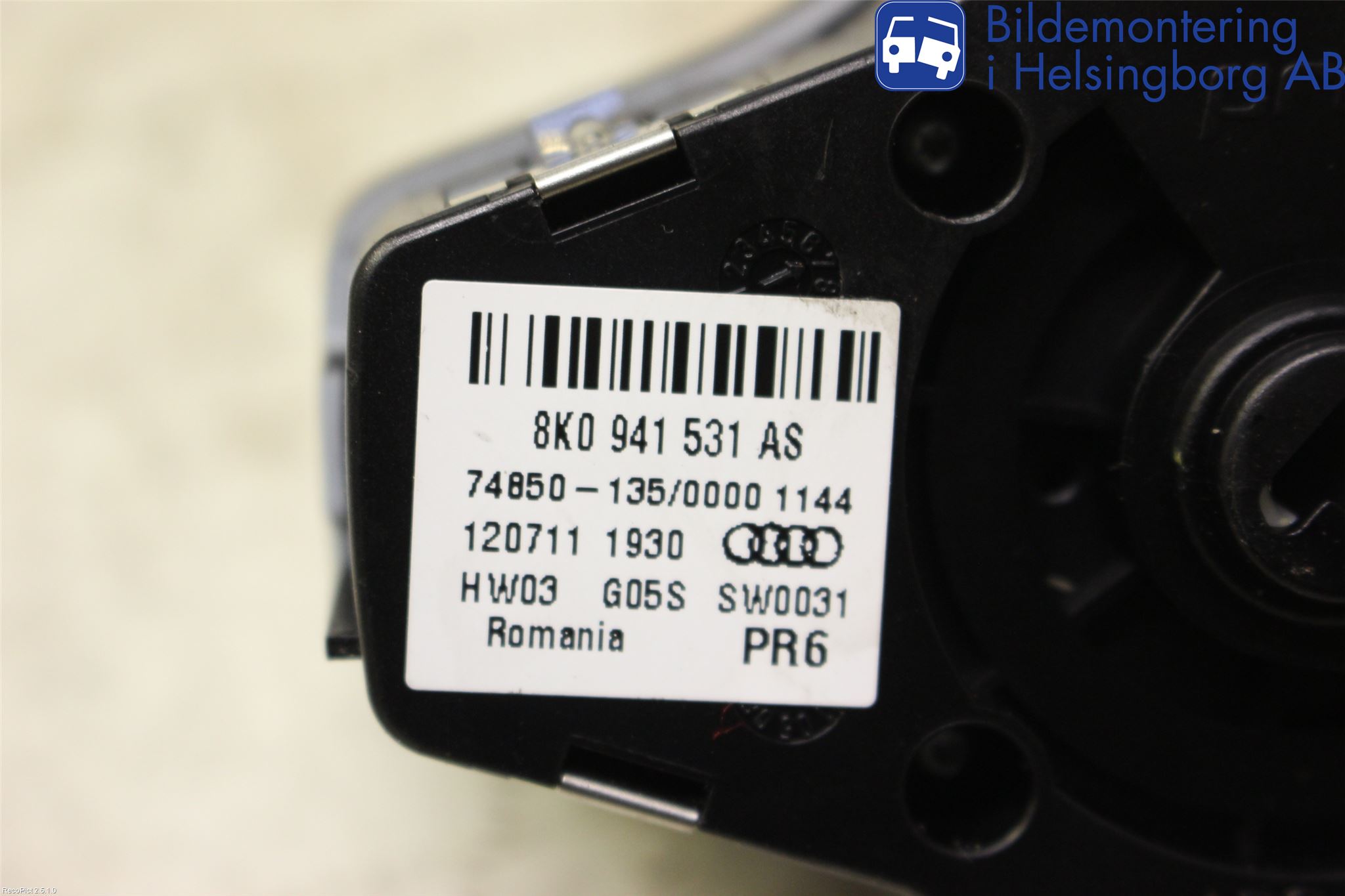 Audi A5 07-16 Strömställare Ljus