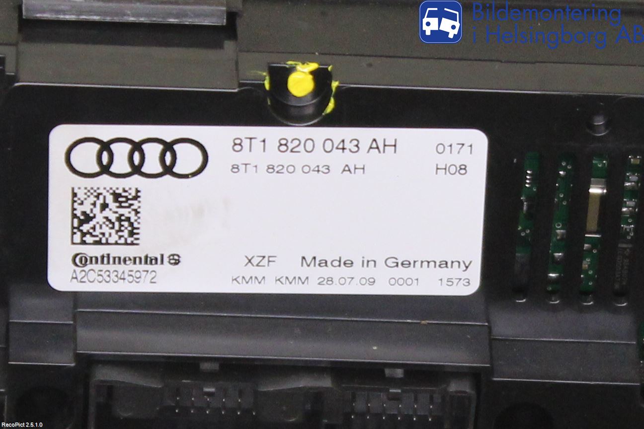 Audi A4/S4 08-11 Ac Styrenhet Ac Manöveren