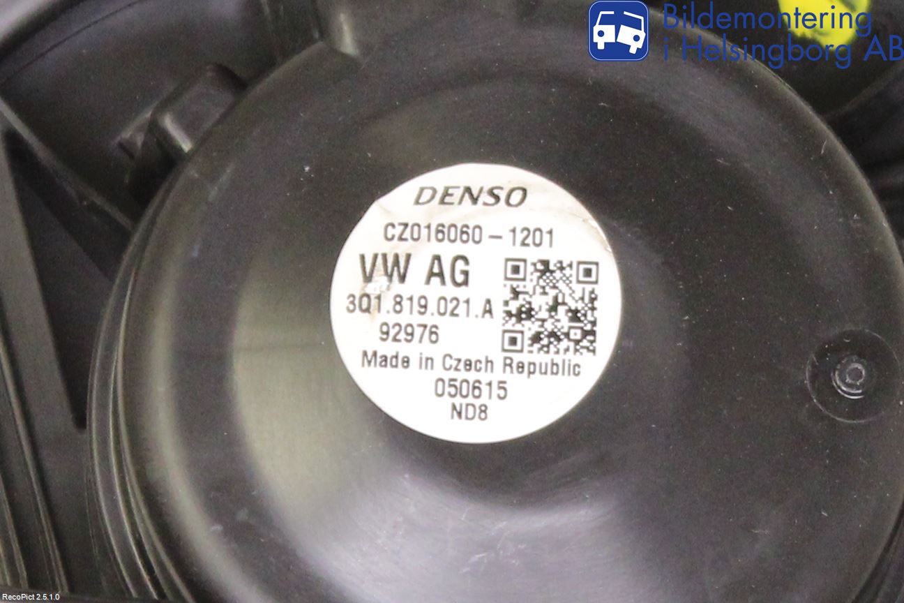 Skoda SUPERB 16-24 Värmefläkt