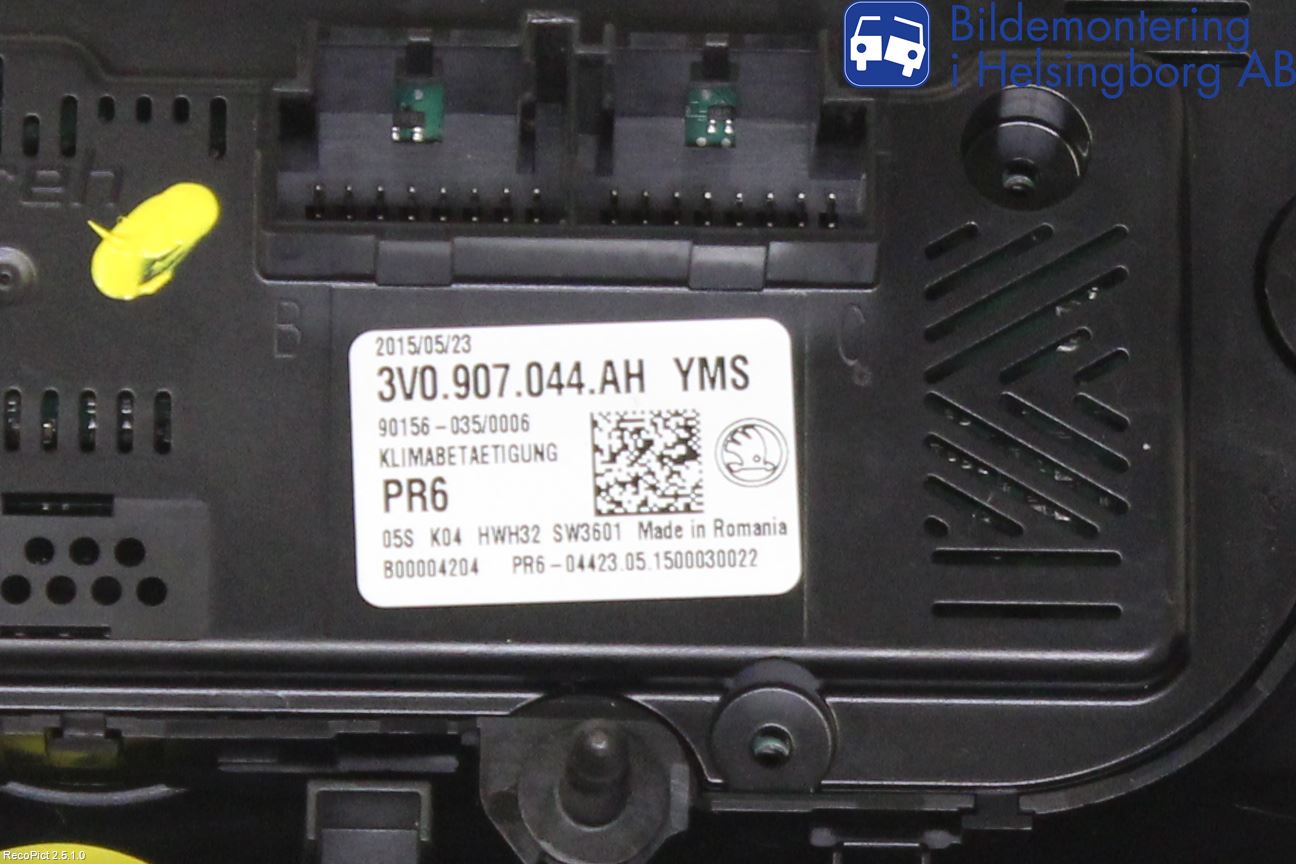 Skoda SUPERB 16-24 Ac Styrenhet Ac Manöveren