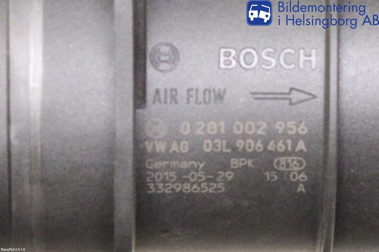 Skoda SUPERB 16-24 Injluftmassamätare