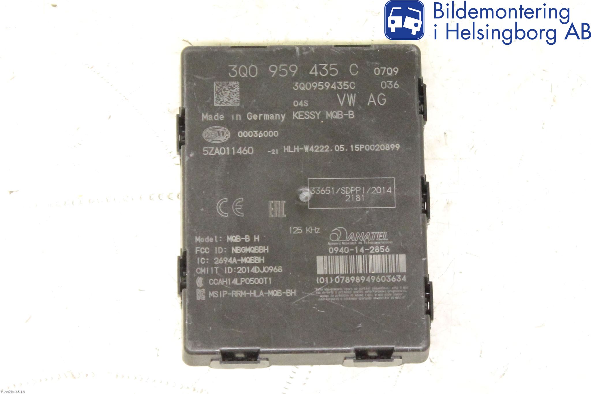 Skoda SUPERB 16-24 Styrenhet Övrigt