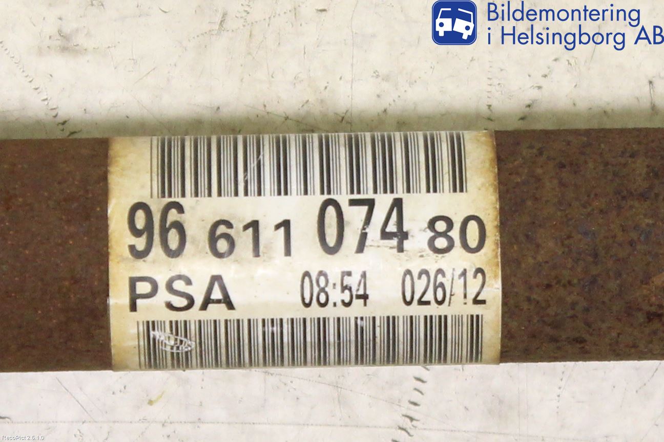 Peugeot 308 08-13 Drivaxel Fram Höger