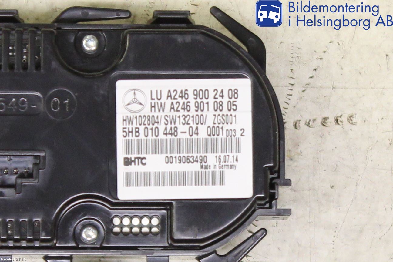 Mercedes-Benz MB CLA-KLASS (C117/X117) 13-19 Ac Styrenhet Ac Manöveren