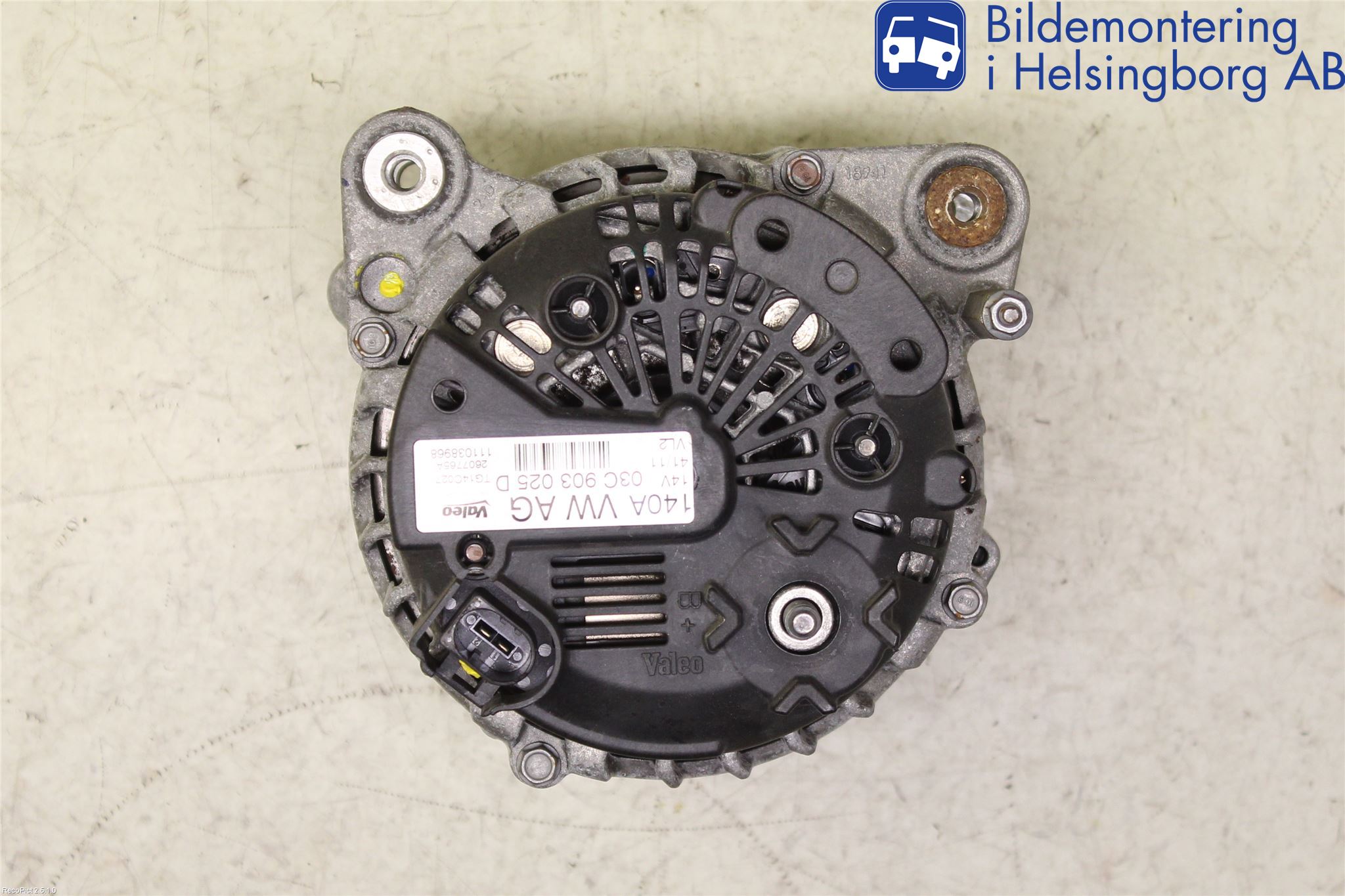 Volkswagen VW GOLF PLUS/CROSS GOLF 04-14 Generator