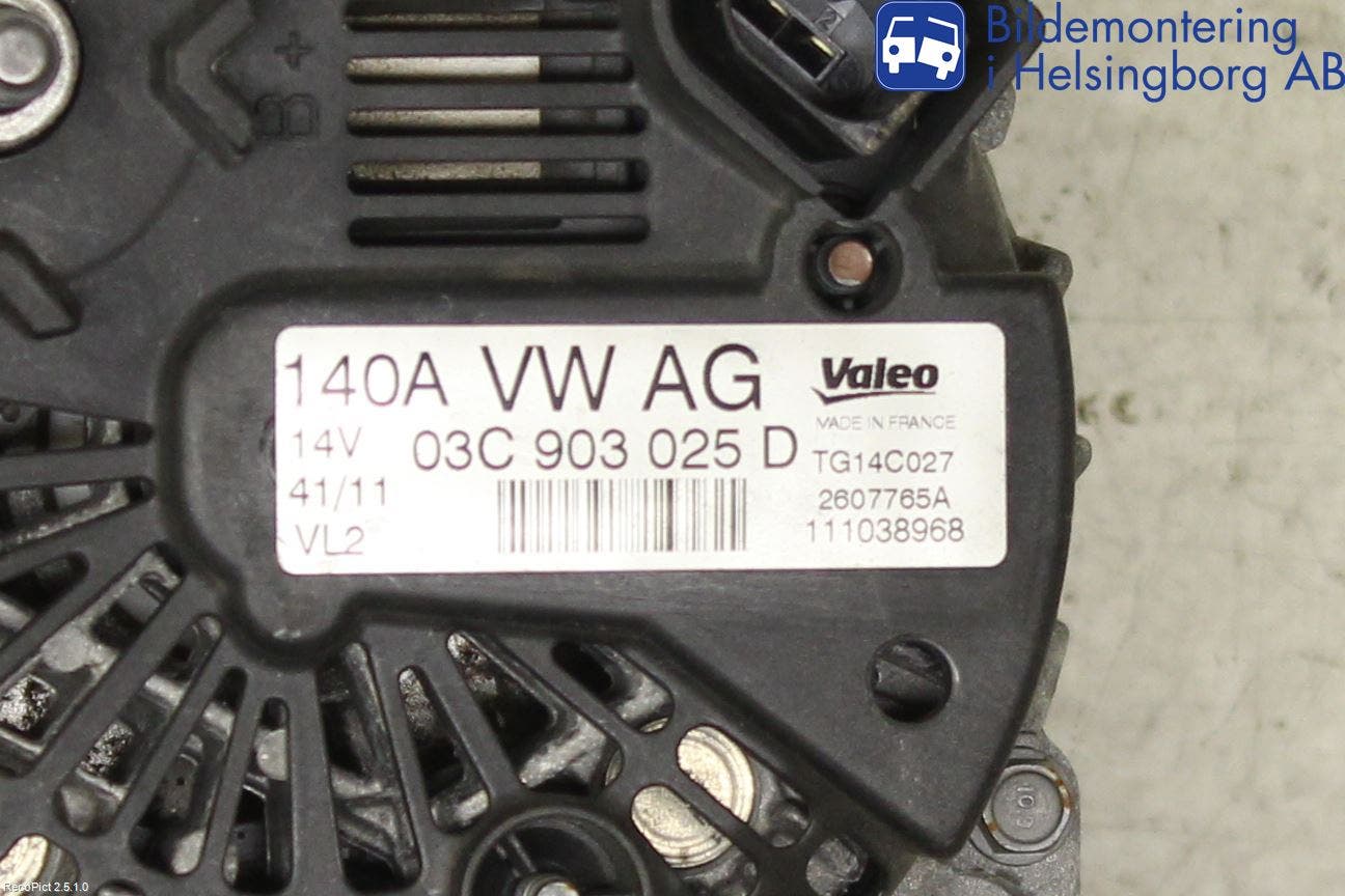 Volkswagen VW GOLF PLUS/CROSS GOLF 04-14 Generator
