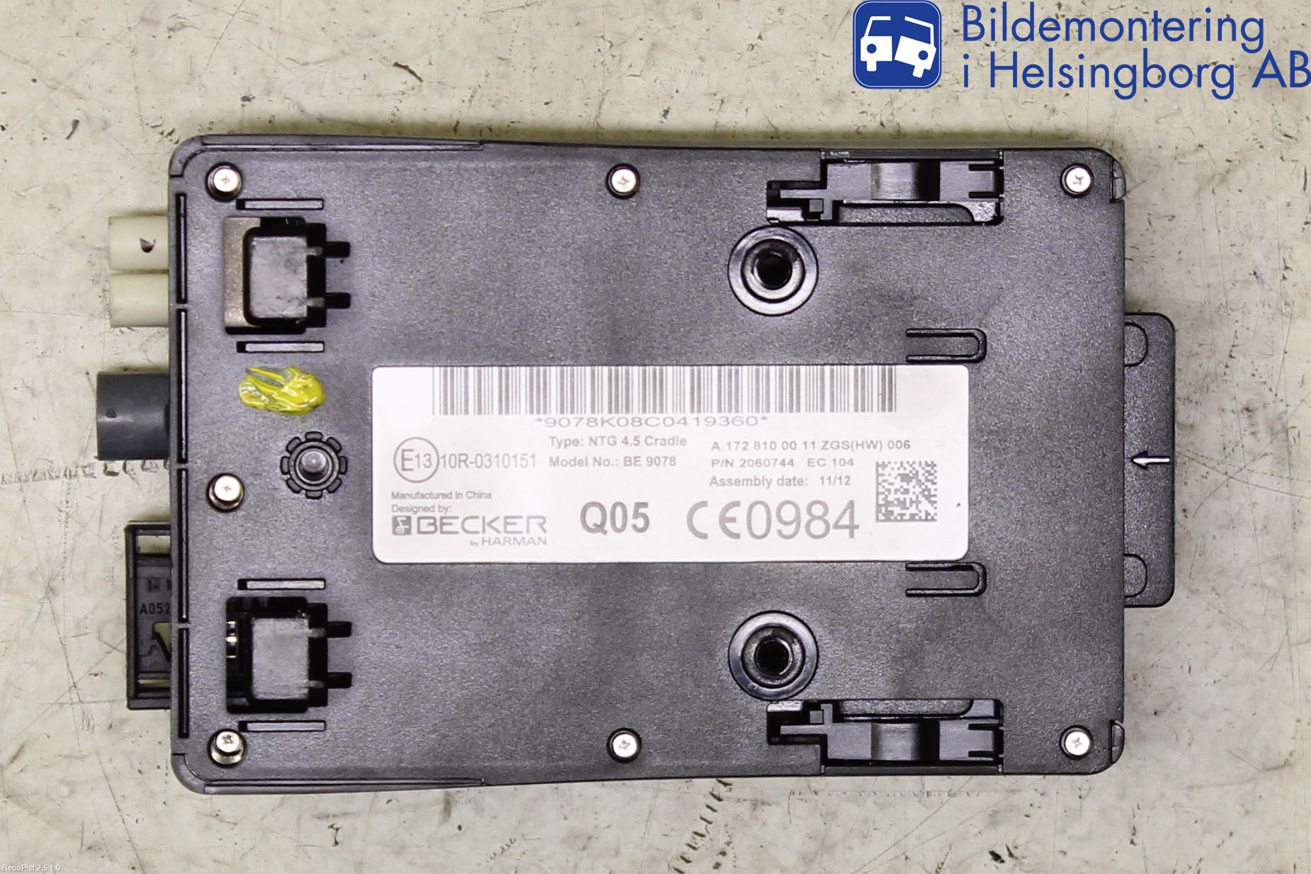 Mercedes-Benz MB C-KLASS (W204) 07-15 Gps Navigator