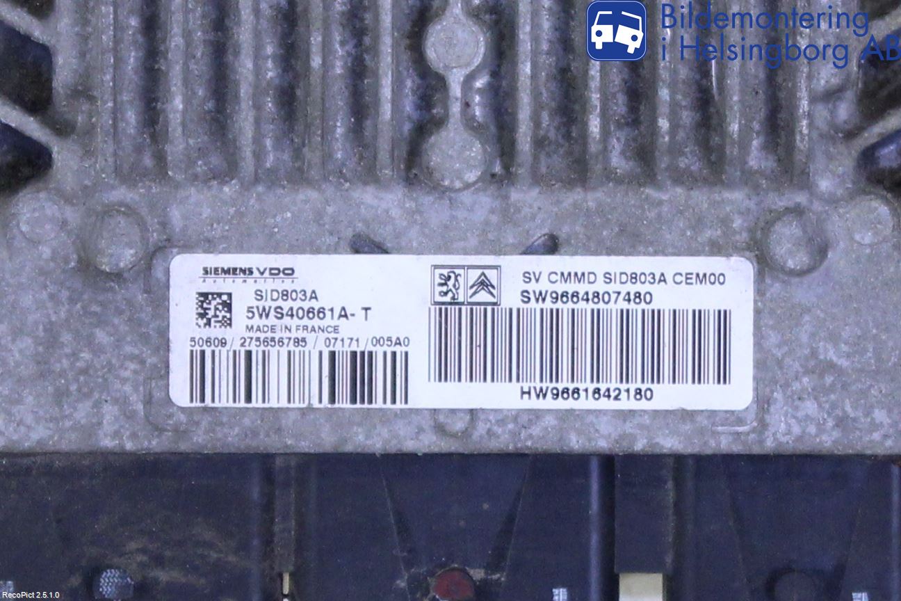 Fiat SCUDO 07-16 Styrenhet Inspump Diesel