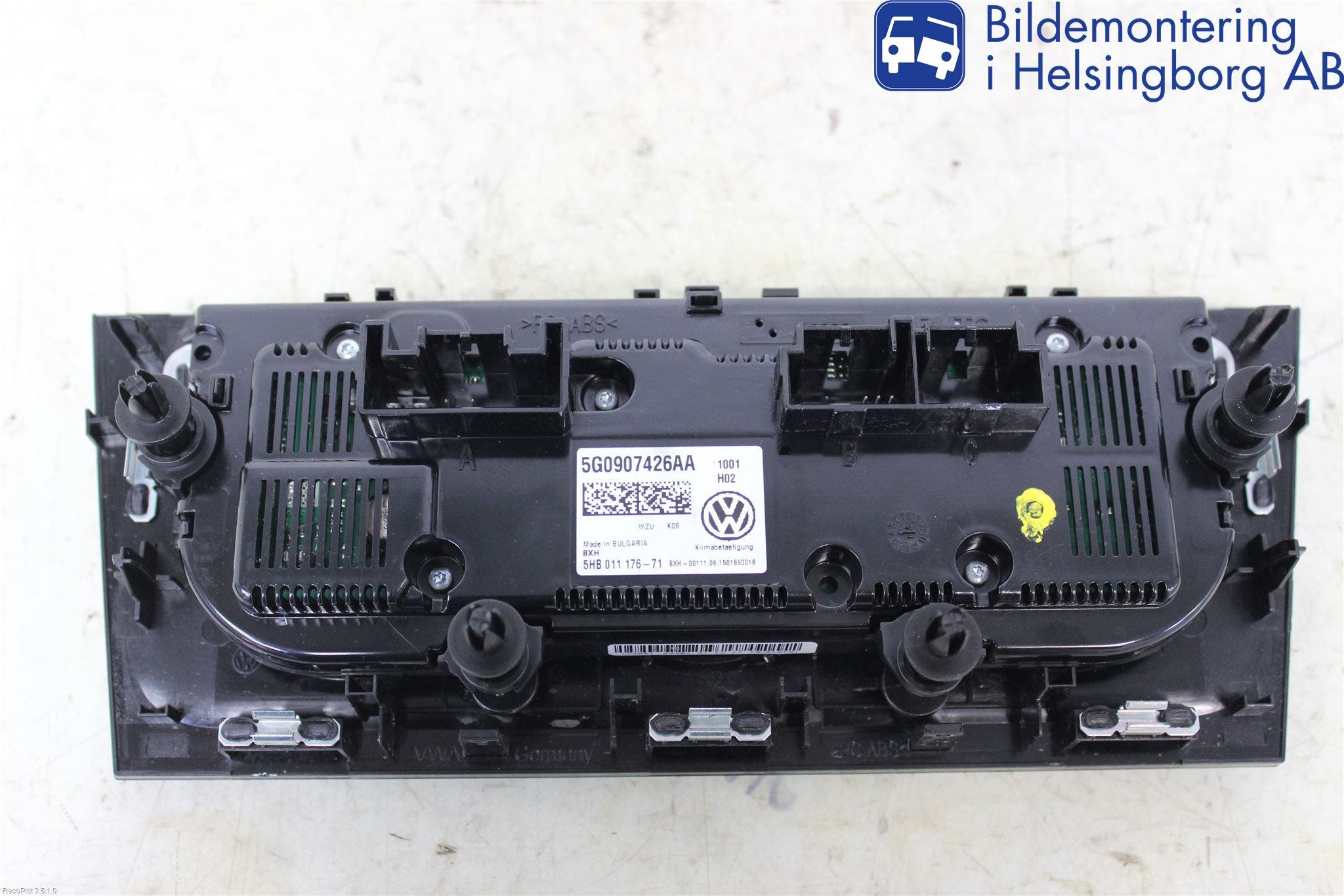 Volkswagen VW GOLF / E-GOLF VII 13-20 Ac Styrenhet Ac Manöveren