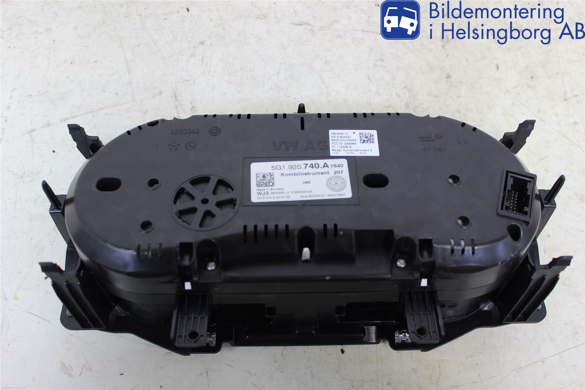 Volkswagen VW GOLF / E-GOLF VII 13-20 Instrument Komb