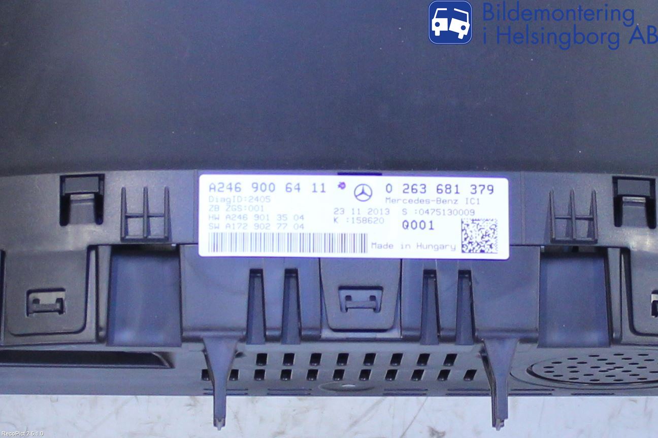 Mercedes-Benz MB B-KLASS (W246/W242) 12-19 Instrument Komb