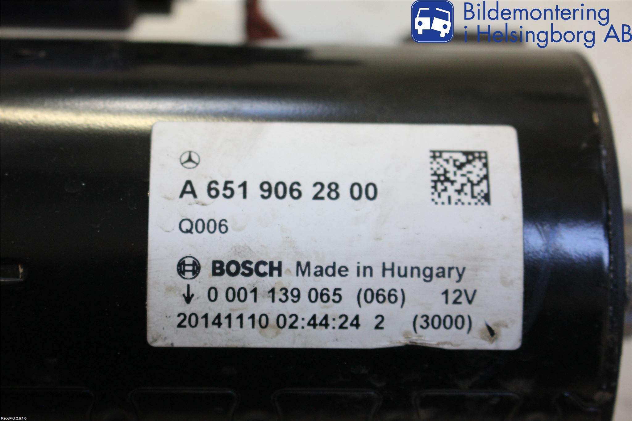Mercedes-Benz MB E-KLASS (W212) 09-16 Startmotor Diesel