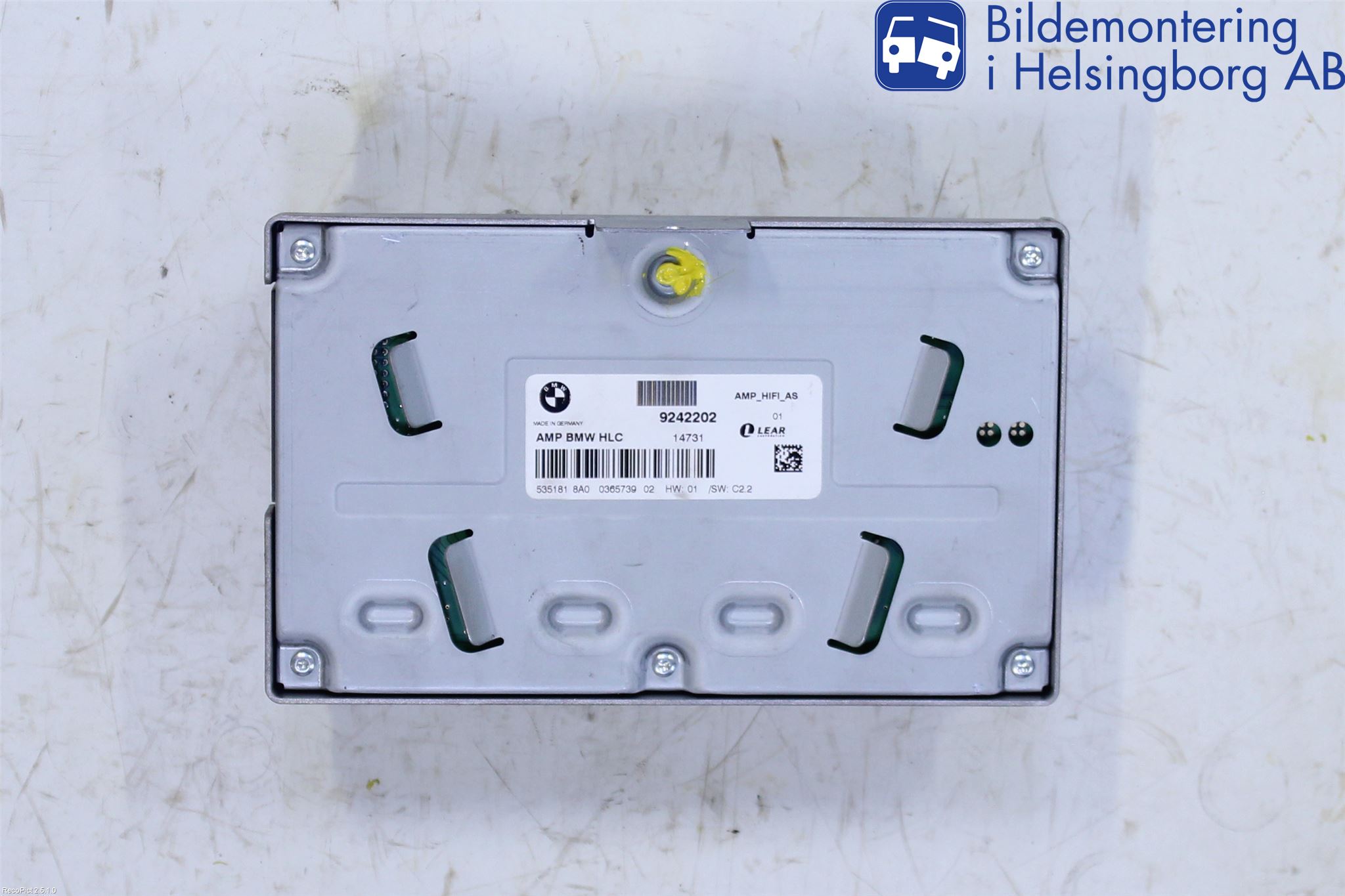 BMW 1 F20/F21 11-19 Radio-Stereo Förstärkare