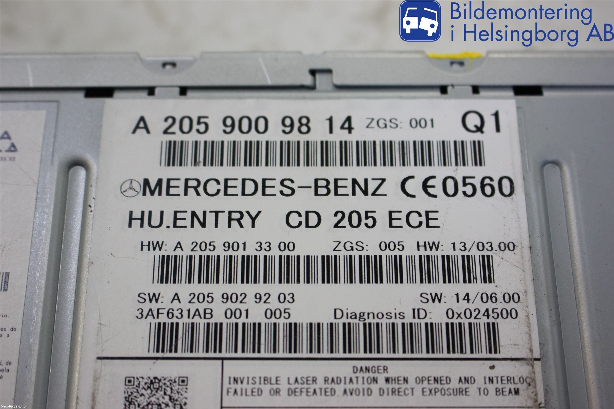 Mercedes-Benz MB VITO/V-KLASS (W640,W447,W448) 14- Cd Radio - Multimediapanel