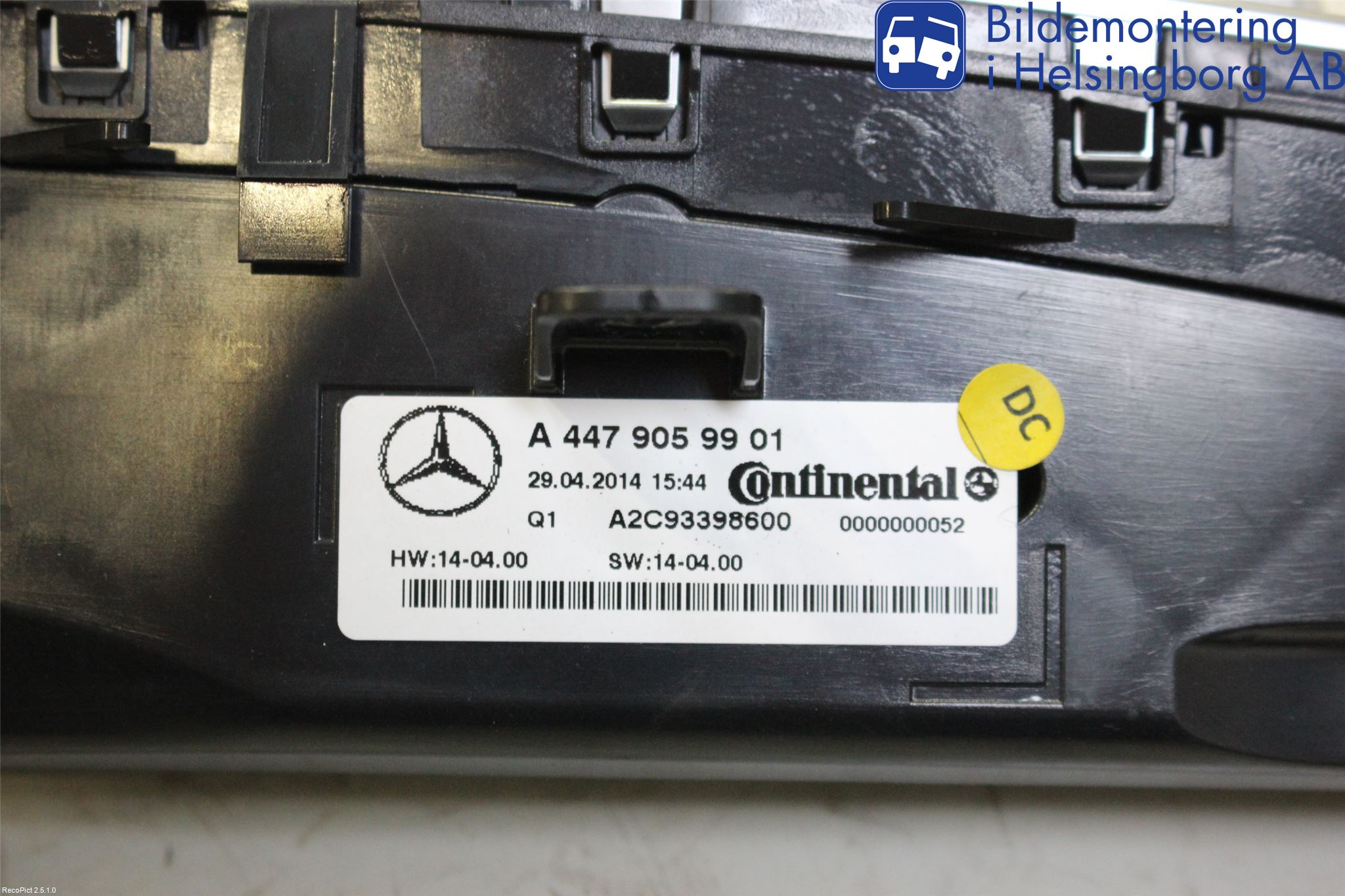 Mercedes-Benz MB VITO/V-KLASS (W640,W447,W448) 14- Ac Styrenhet Ac Manöveren