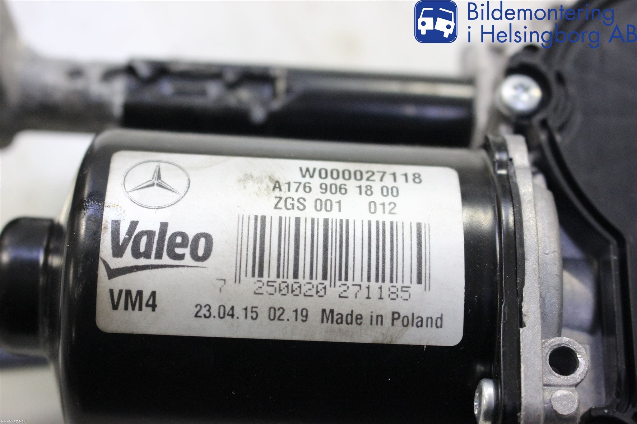 Mercedes-Benz MB GLA-KLASS (X156) 13-20 Torkarmekanism Vindruta