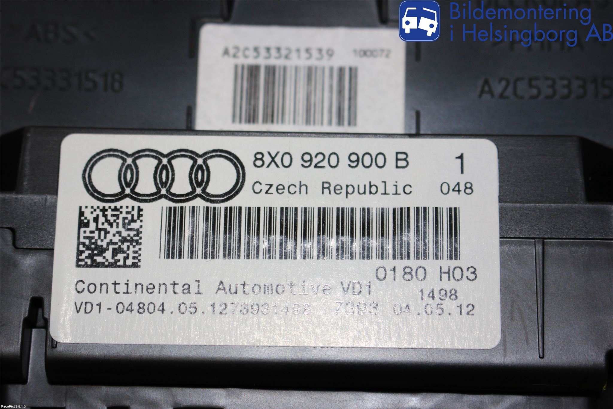 Audi A1/S1 11-18 Instrument Komb