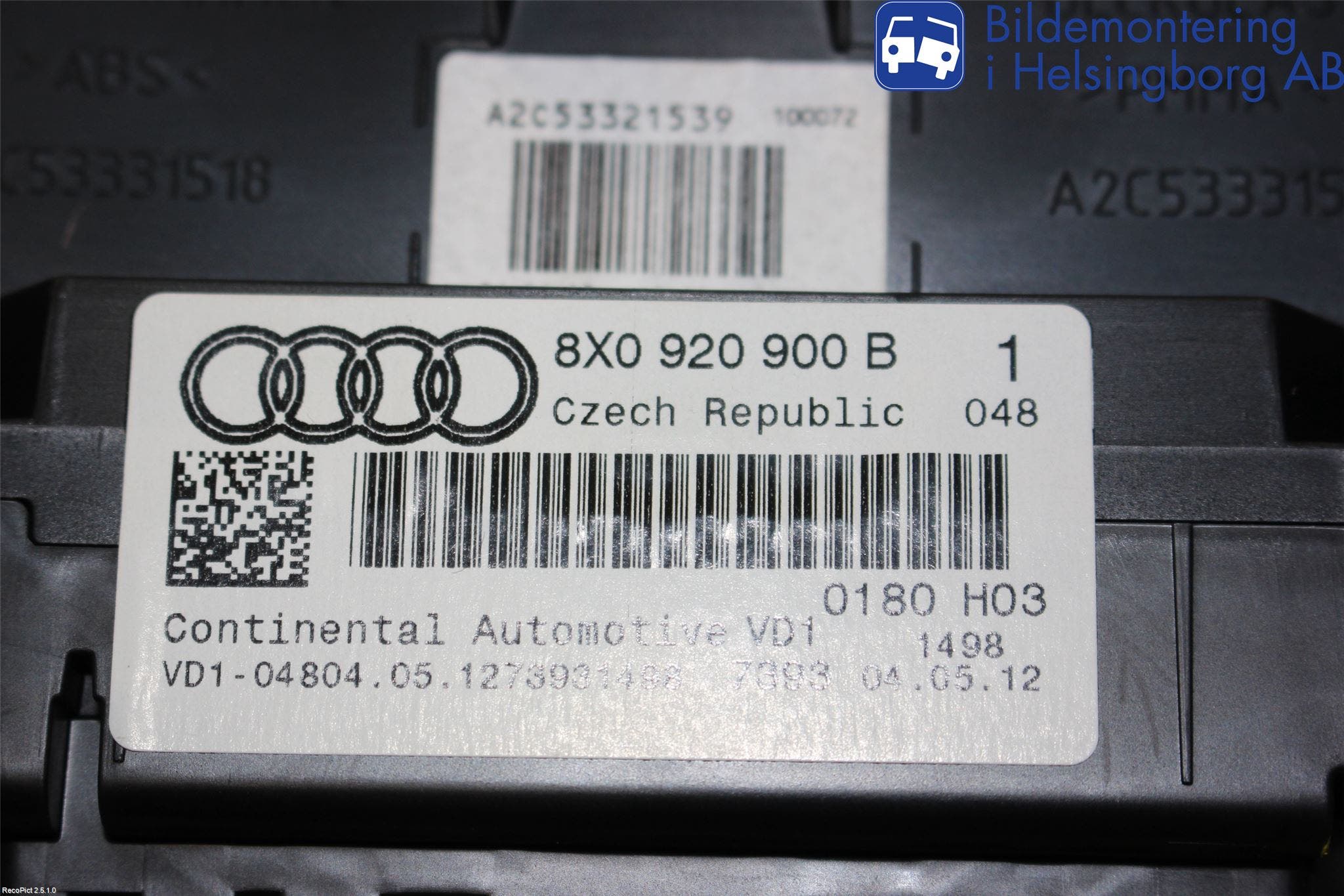 Audi A1/S1 11-18 Instrument Komb