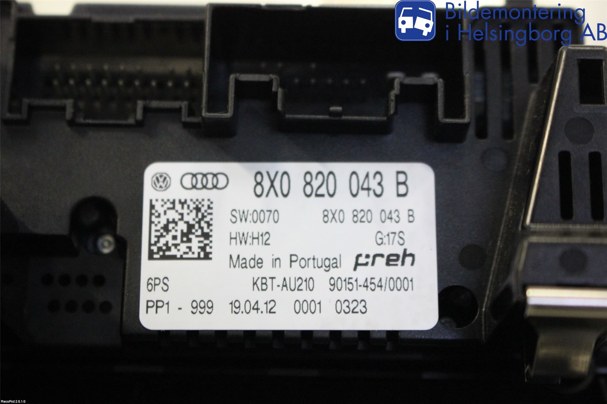 Audi A1/S1 11-18 Ac Styrenhet Ac Manöveren