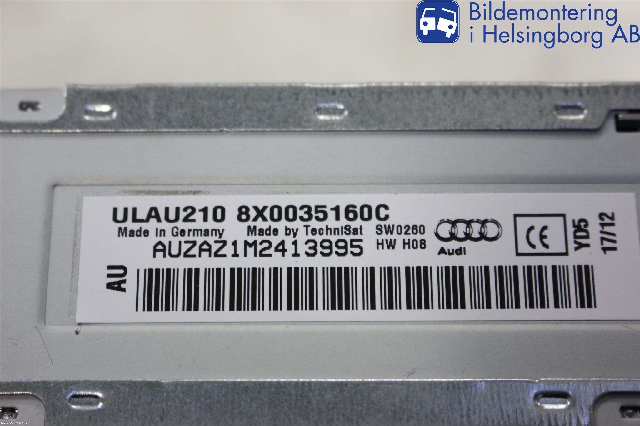 Audi A1/S1 11-18 Cd Radio - Multimediapanel