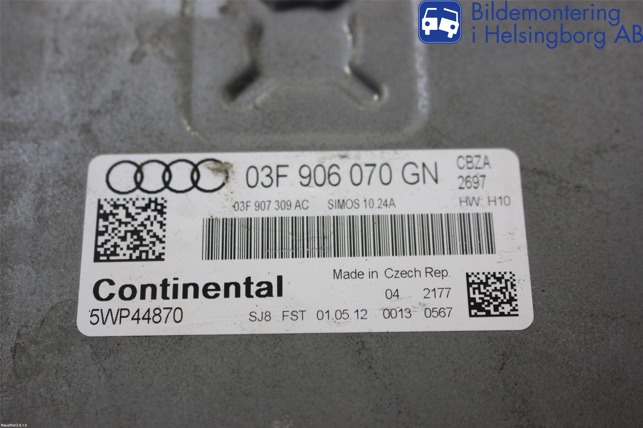 Audi A1/S1 11-18 Styrenhet Insprut Bensin