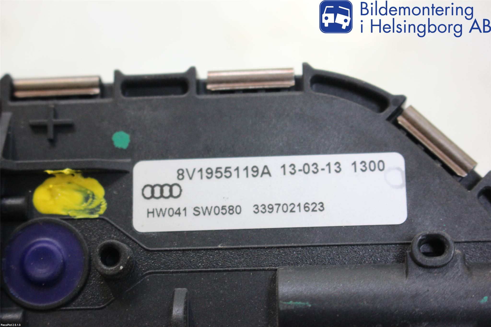 Audi A3/S3 8V 13-20 Torkarmotor Vindruta